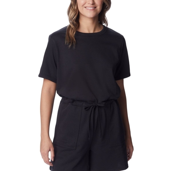 Columbia Pants - Columbia Women's Black Casual Terry Cloth Romper Sz M
